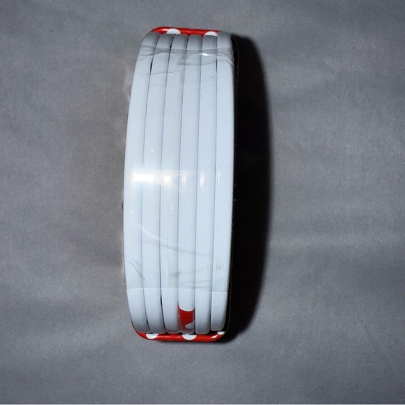 Disney Mickey & Friends 6 Piece Coaster Set Mickey Minnie Mouse Red White - Picture 4 of 10